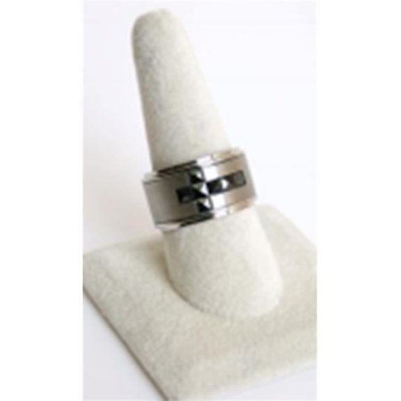 Germ Free Games MESR1702-10 Jewelry Stainless Steel 3-Ring - Size 10