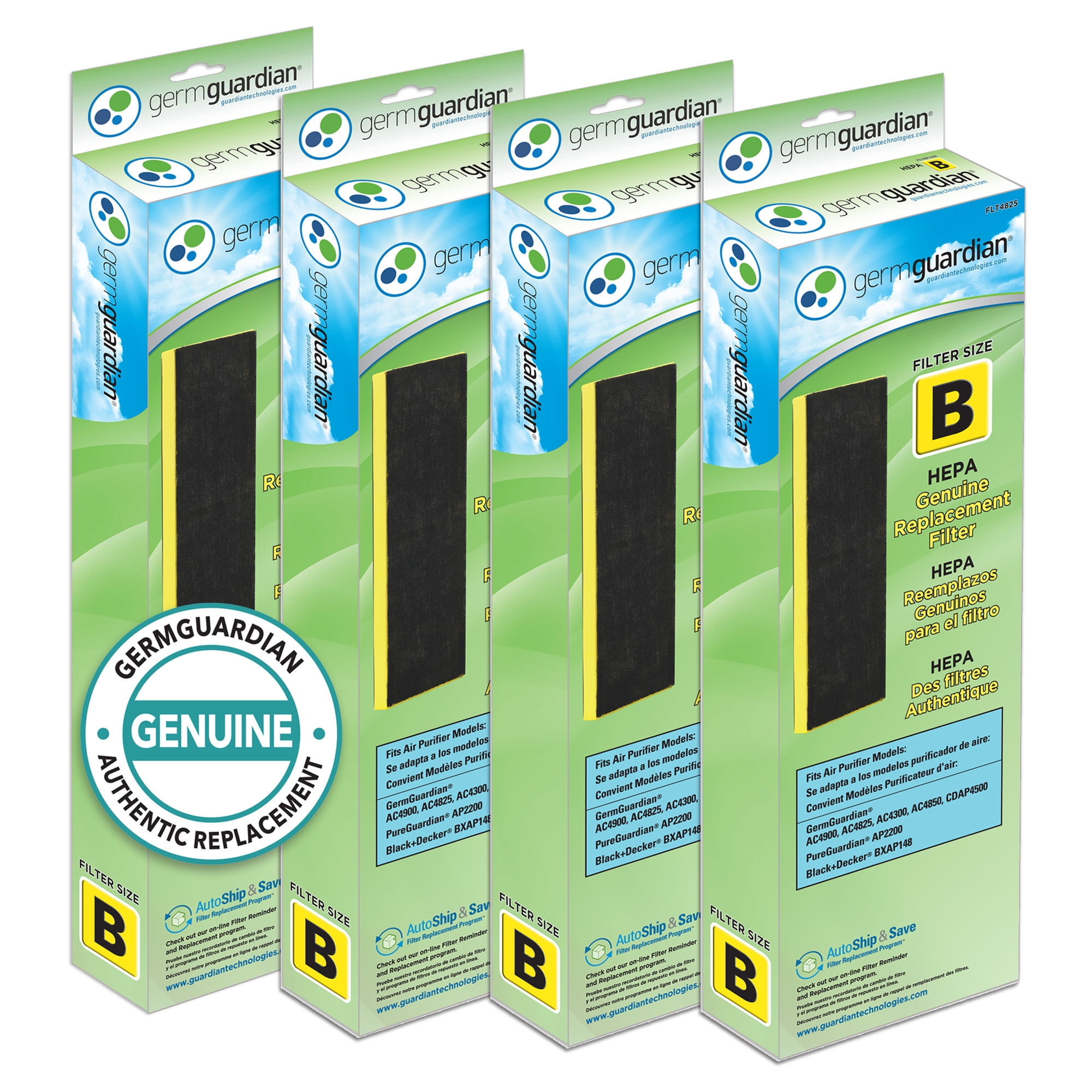 Germ Guardian Filter B HEPA Pure Genuine Replacement Filter for Air