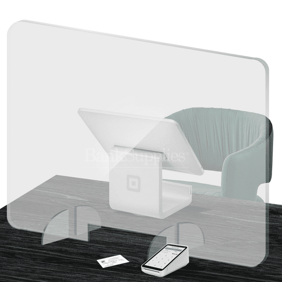 Germ Shield - 35W x 30H - Sneeze Guard Transaction Window