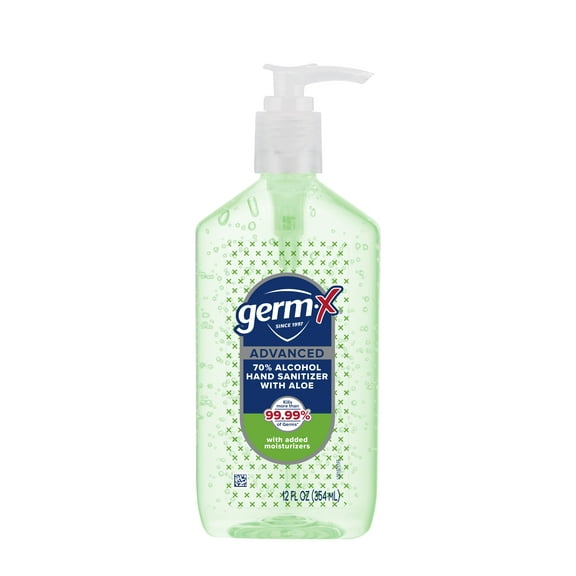 Germ-X Advanced Hand Sanitizer, with Aloe, 12 oz