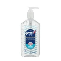 Germ-X Advanced Hand Sanitizer with Pump, Alcohol & Moisturizers, Original Fresh Scent, 12 fl oz.