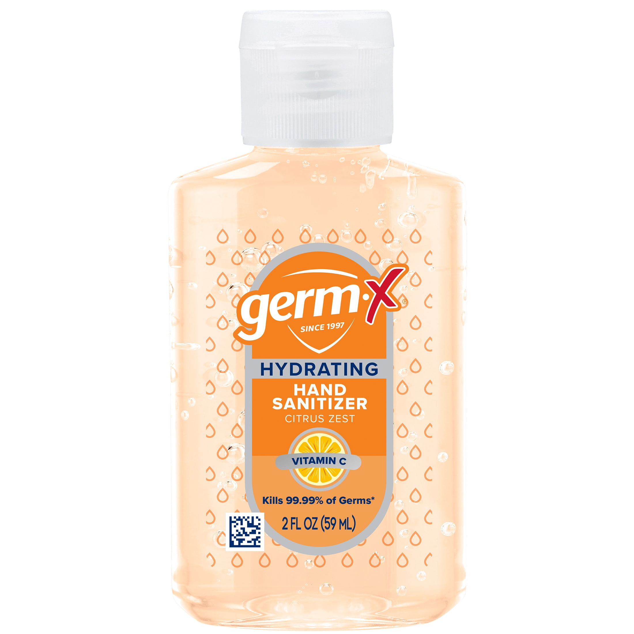 Germ-X Hydrating Hand Sanitizer Gel with Vitamin C, Citrus Zest
