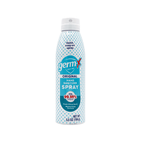 Germ-X Continuous Spray Hand Sanitizer, Moisturizing Scented formula, Travel Sanitizer, 5.5 fl oz