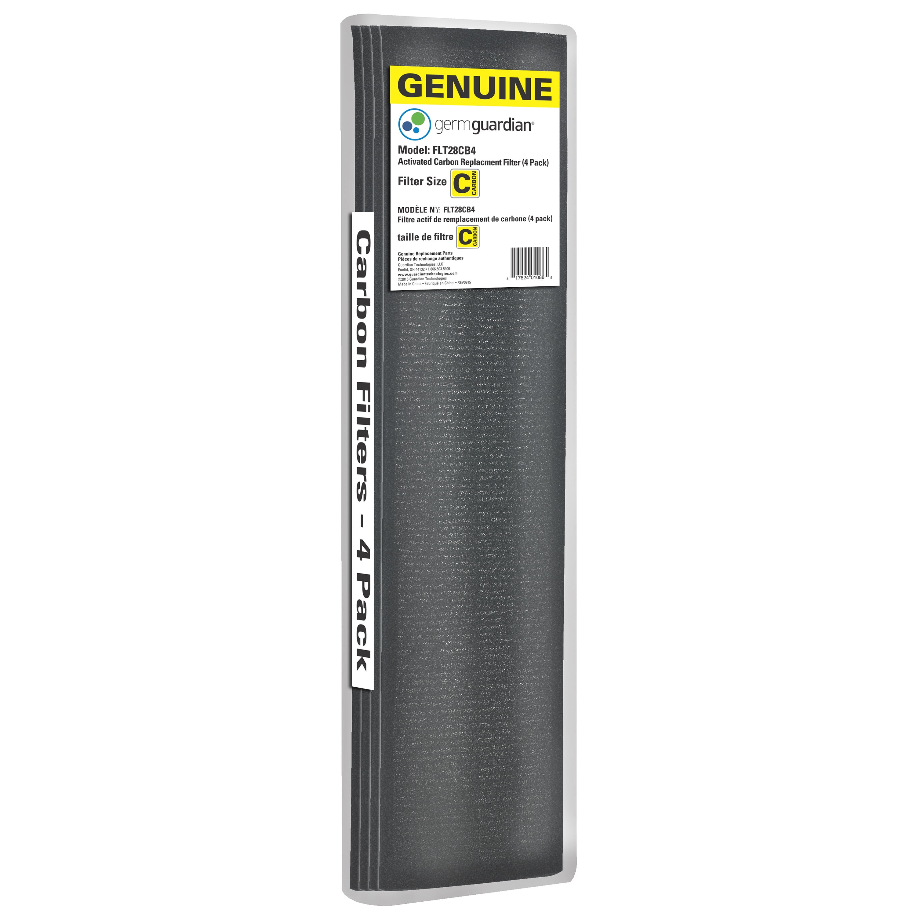 Genuine Carbon Air Purifier Replacement Filter 4-Pack