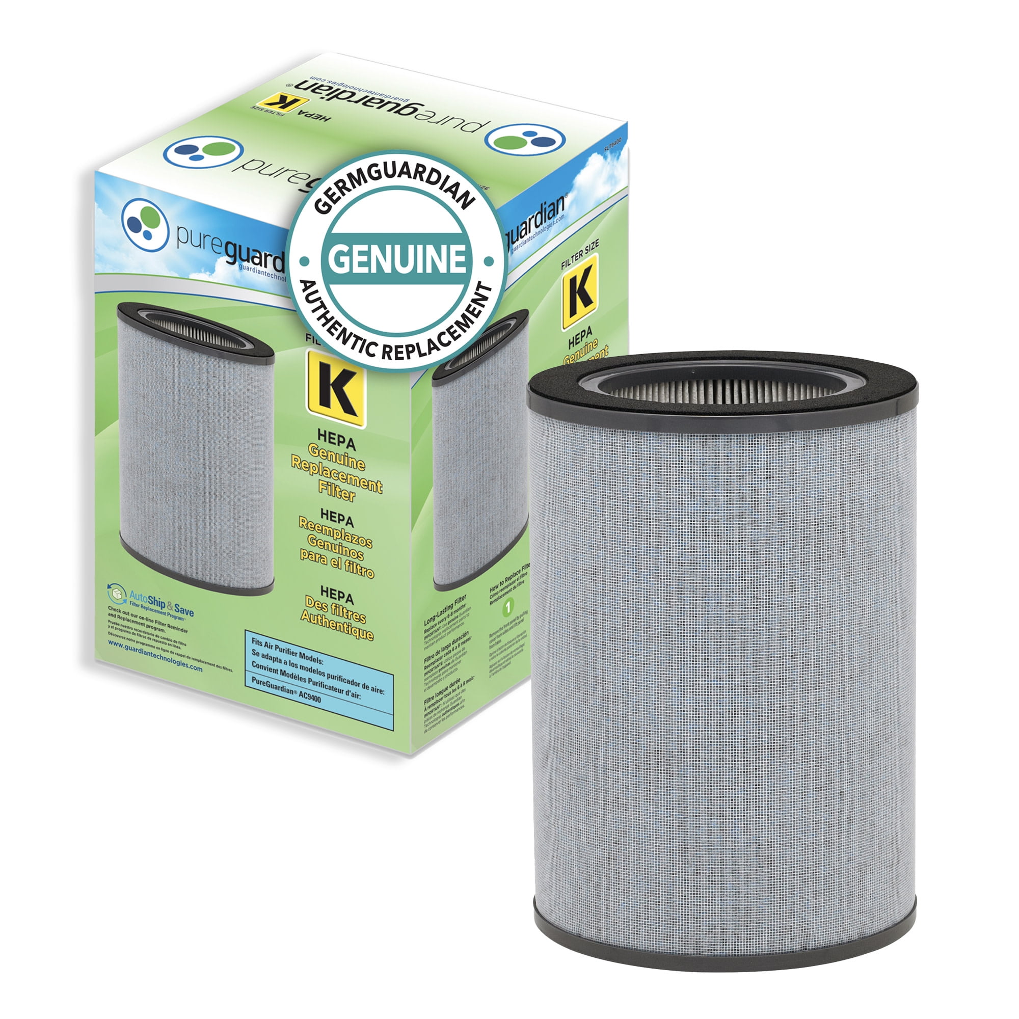 Genuine HEPA Air Purifier Replacement Filter K