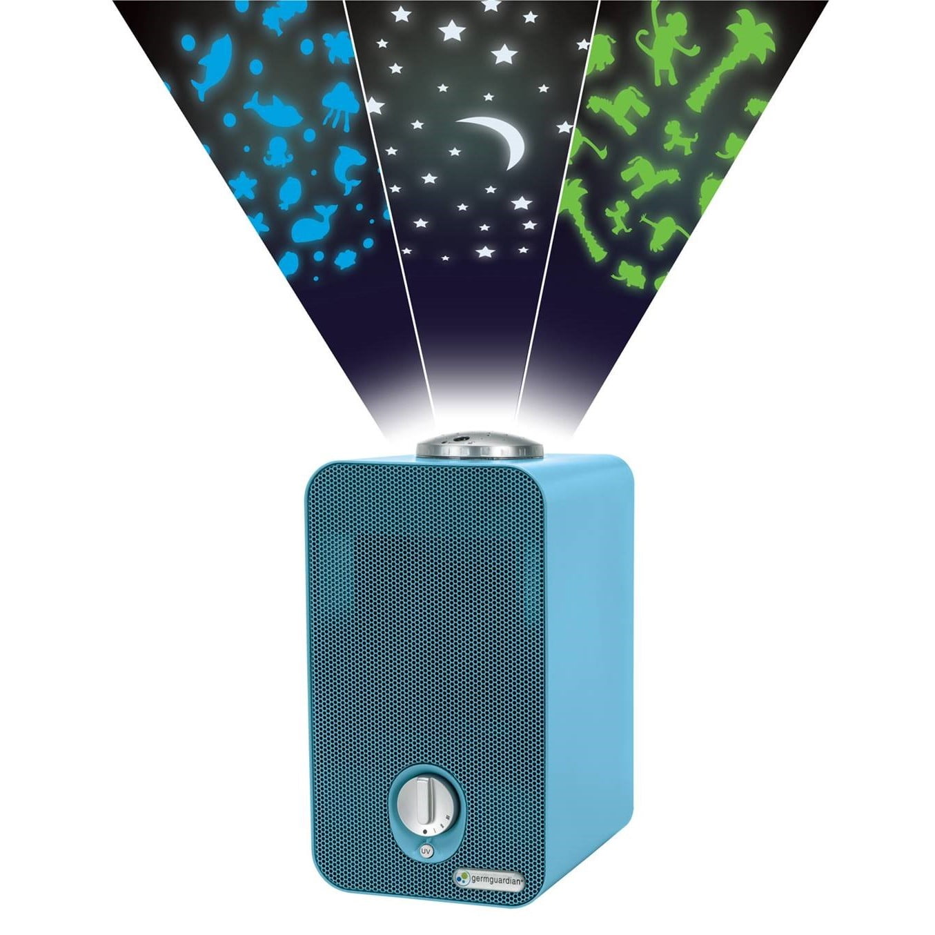 GermGuardian Air Purifier with HEPA Filter, Night Light Projector and UV-C,  AC4150BLCA