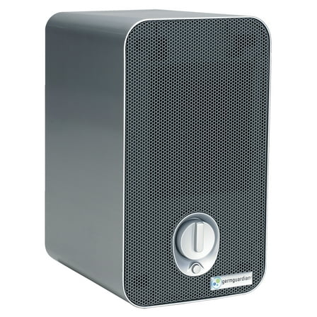 GermGuardian 338 Sq. ft HEPA Pure Filter Tabletop Air Purifier, with UV-C, Silver, AC4100