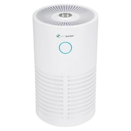GermGuardian - 15-inch Air Purifier with 360-Degree True HEPA Pure  Filter and UV-C Light for 150 Sq. Ft Rooms - White