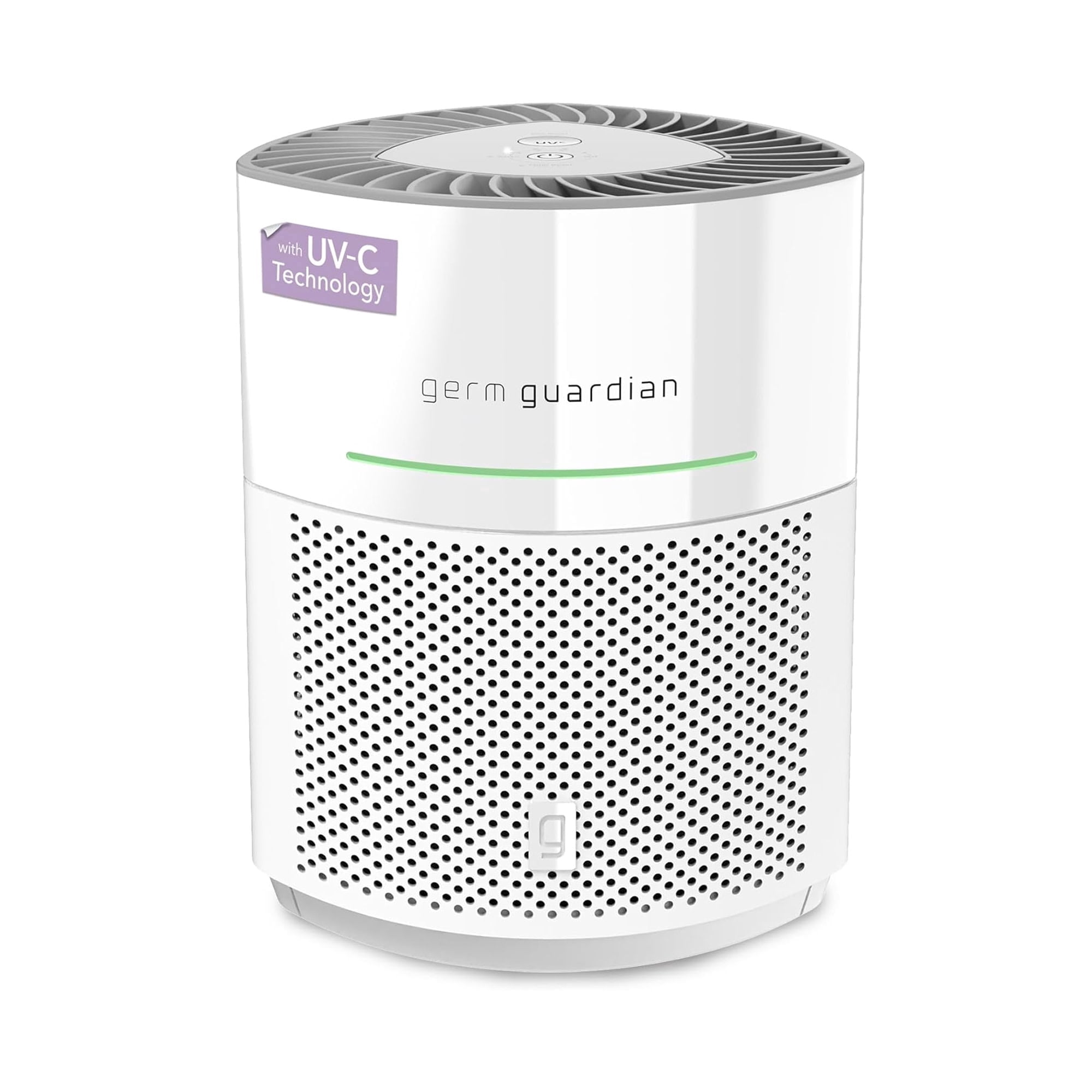 GermGuardian AirSafe+ 1043 Sq. ft. HEPA Filter Air Purifier with UV-C, White, AC3000W