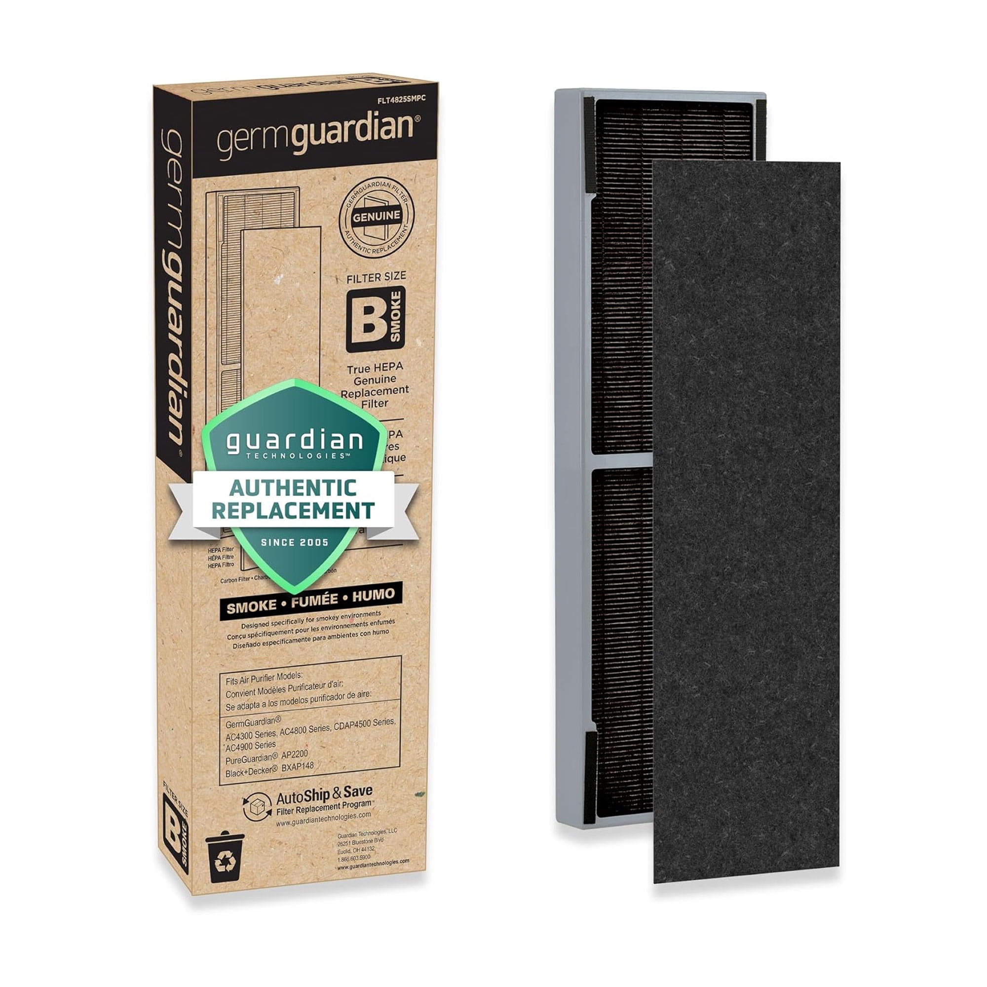 Smoke Clear HEPA Replacement Filter for Air Purifiers
