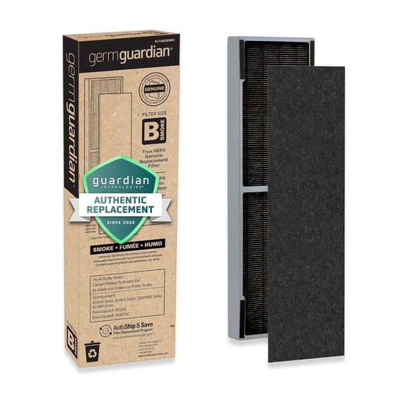 GermGuardian Filter B Smoke Clear HEPA Genuine Replacement Filter for Air Purifiers, FLT4825SM