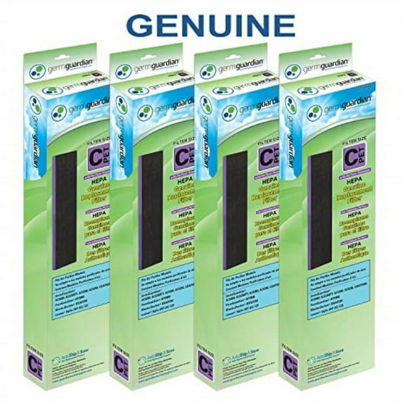 GermGuardian Genuine HEPA Pet Pure Replacement Filter C, for Model AC5250PT, 4-Pack, FLT5250PT4PK