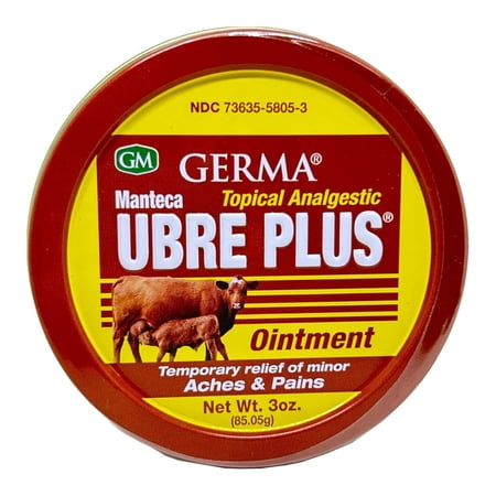 Germa Manteca Ubre Plus Ointment 3 Oz. Lata,Pack of 2
