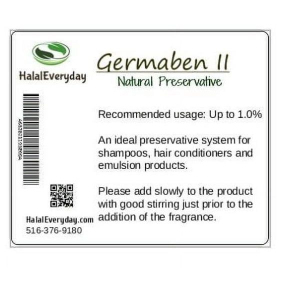 Germaben II - Natural Preservative -4oz Great for Preservation of Personal Care Products - ready to-use complete antimicrobial preservative system with a broad spectrum of activity