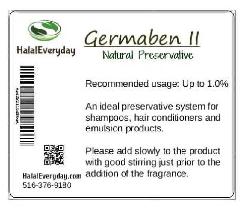 Germaben II - Natural Preservative - Clear Liquid Preservative - Great for  making lotion, cream and shampoo - ready to-use complete antimicrobial