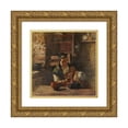thumbnail image 1 of Germain David-Nillet 15x16 Gold Ornate Wood Frame and Double Matted Museum Art Print Titled - The Mother (1904), 1 of 4