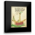 thumbnail image 1 of German 16th Century 19x24 Black Modern Framed Museum Art Print Titled - Civic festival of the Nuremberg Schembartlauf - Ship Float, 1 of 5