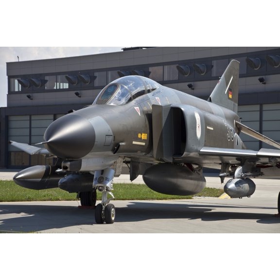 German Air Force F-4F Phantom II Canvas Art - Timm ZiegenthalerStocktrek Images (18 x 12)