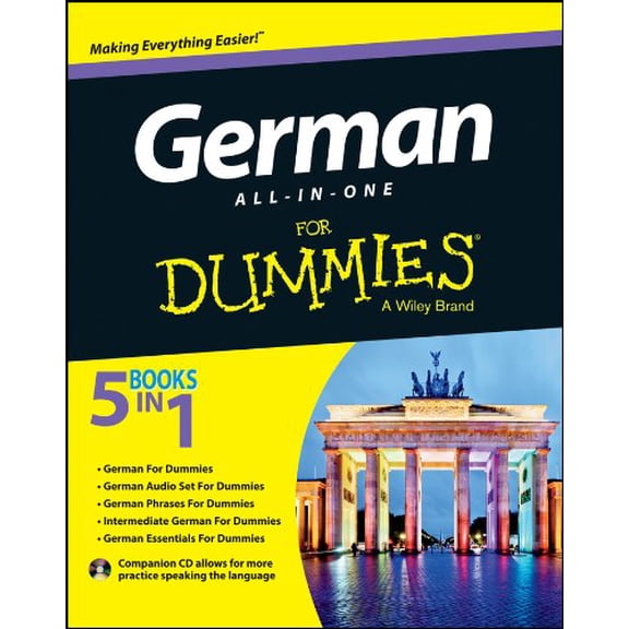 Pre-Owned German All-In-One for Dummies [With CD (Audio)] (Paperback) 1118491408 9781118491409
