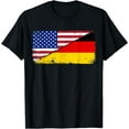 thumbnail image 1 of German American Flag T shirt Oktoberfest, Deutschland-USA mens A USA men，black，women，misfits，journey ，boys, 1 of 4