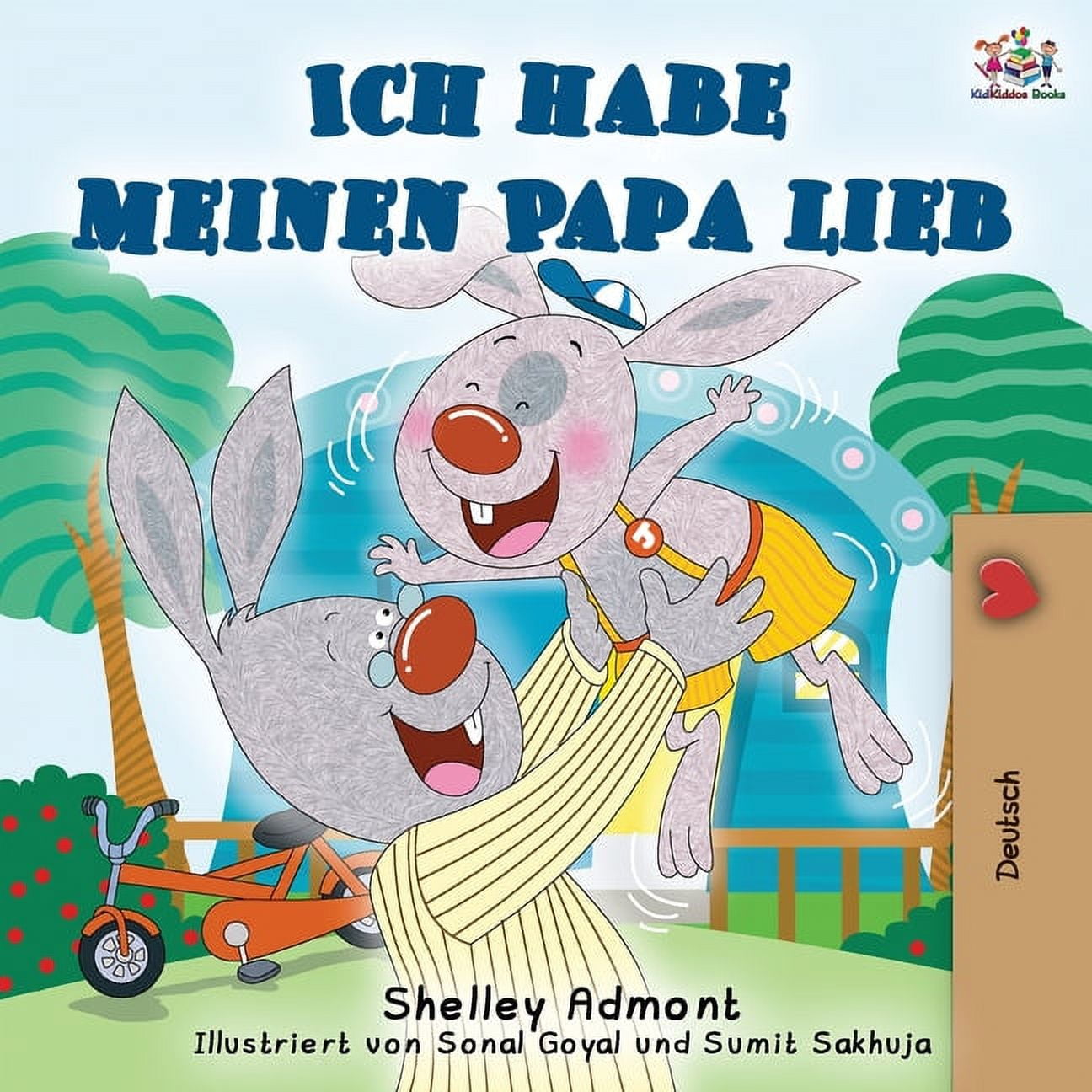 German Bedtime Collection Ich habe meinen Papa lieb: I Love My Dad - German  Edition, (Paperback) - Walmart.com, image size:1296x1296