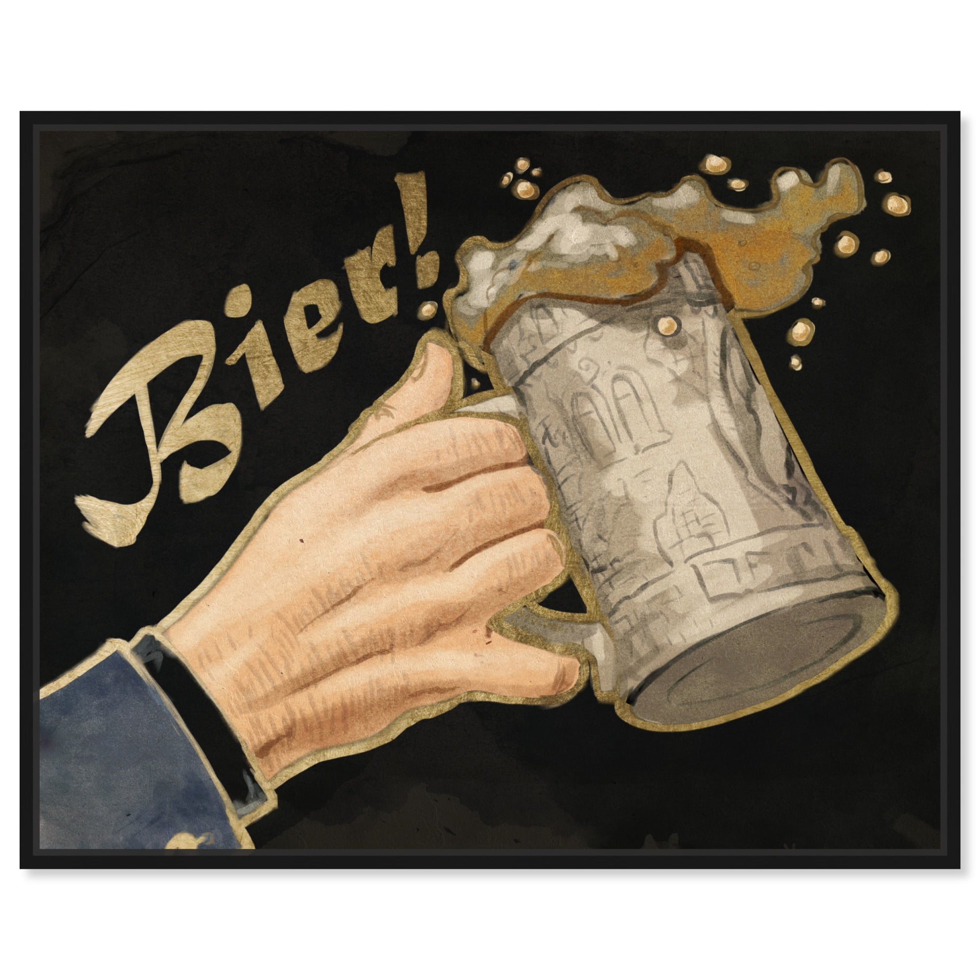 German Beer Canvas Motivational Quotes For Men Print By Notoriart