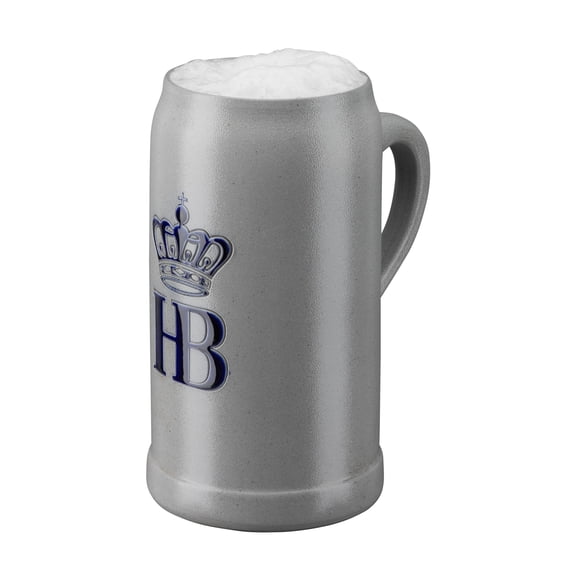 German Beer Mug Munich Hofbruhaus Mnchen HB mug saltglazed 1 liter King Werk KI 1000065