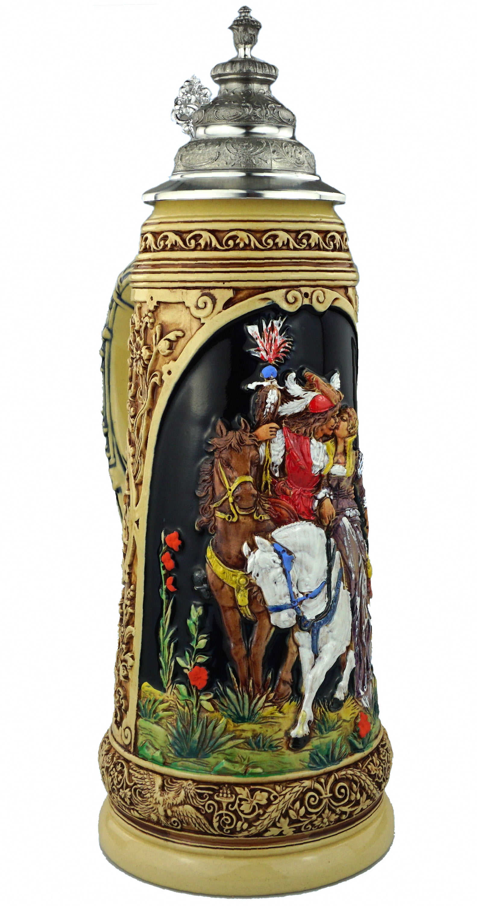 German Beer Stein 2019 falconry, 2 liter tankard, beer mug, Limitaet 2019