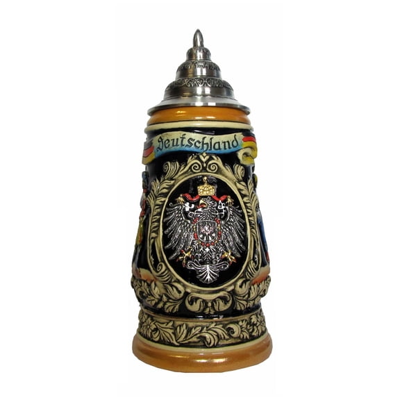 German Beer Stein Deutschland 1 liter tankard, beer mug KI 504 1L