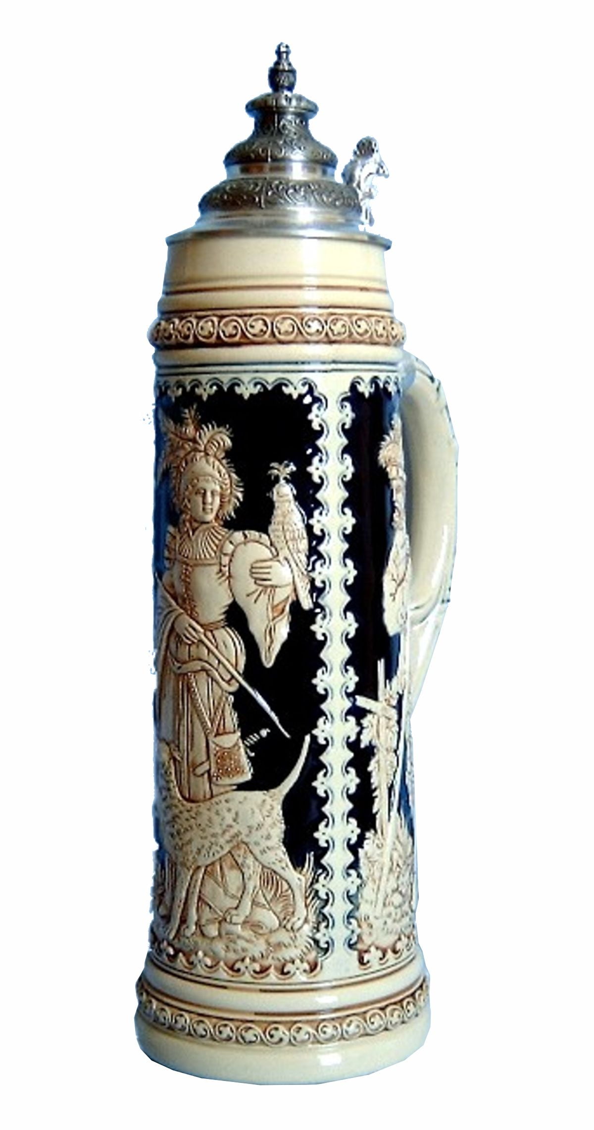 German Beer Stein Diana goddess of hunting Giantstein, replica from ...