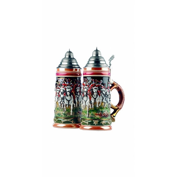 German Beer Stein Husars Stein 1,5 liter tankard, beer mug