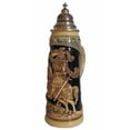 thumbnail image 1 of German Beer Stein King Barbarossa Giantstein, replica from year 1885 2 liter tankard, beer mug, Limitaet 2011, 1 of 1