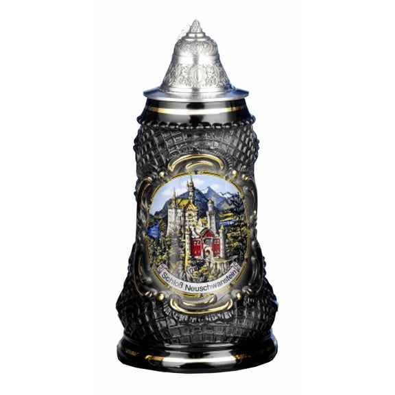 German Beer Stein Lozenge Stein Neuschwanstein Stein 0.5 liter tankard, beer mug KI 720-S 0,5L NSS