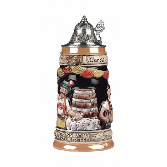 German Beer Stein Oktoberfest 0.5 liter tankard, beer mug KI 09-Z 0,5L