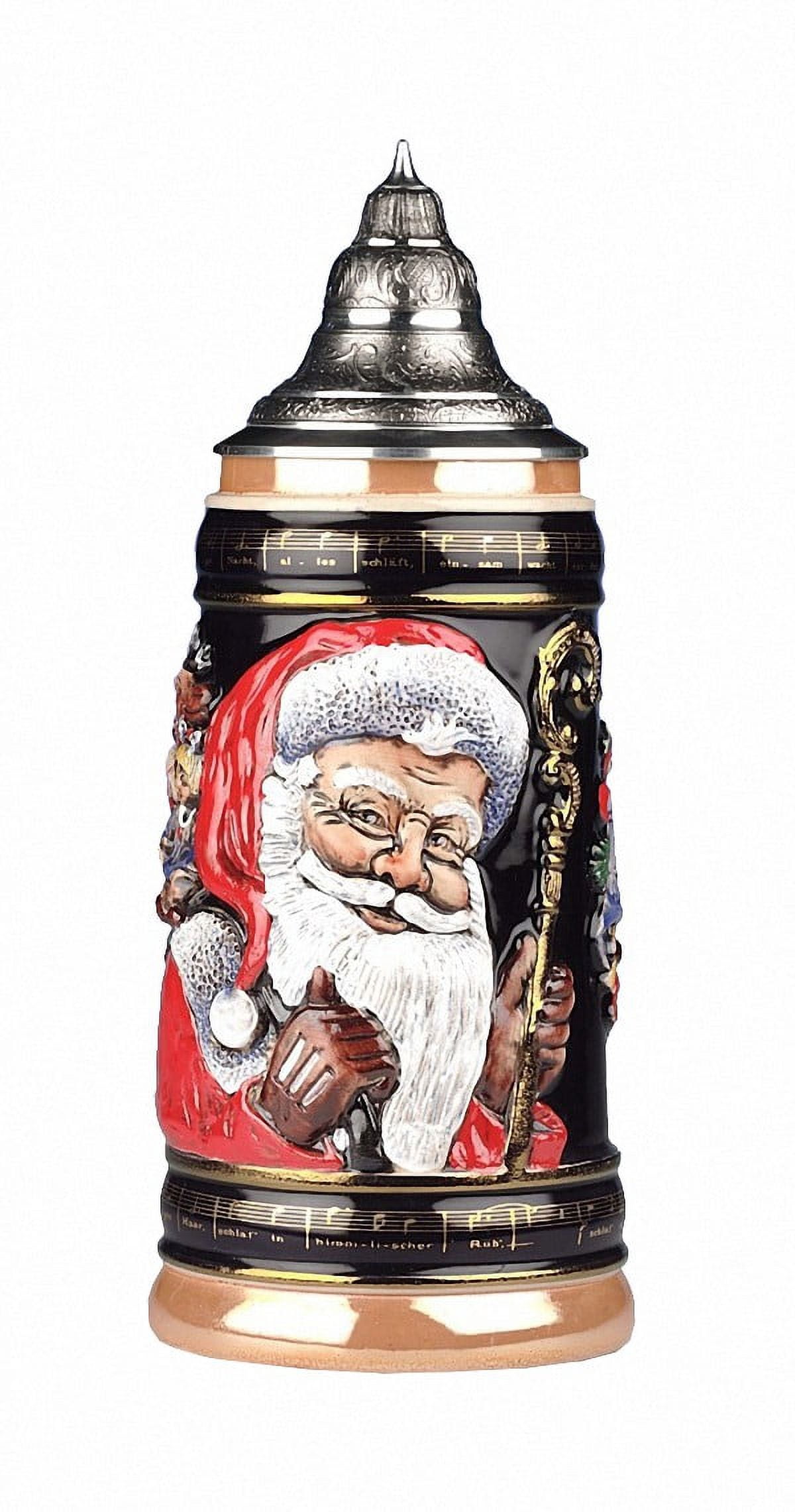 Zöller & Born German Beer Stein – 1 Liter Handmade Tankard With Cities Design (Made In Germany)