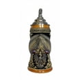 thumbnail image 1 of German Beer Stein Zeppelin, pewter Zeppelinlid Stein 0.75 liter tankard, beer mug, 1 of 3