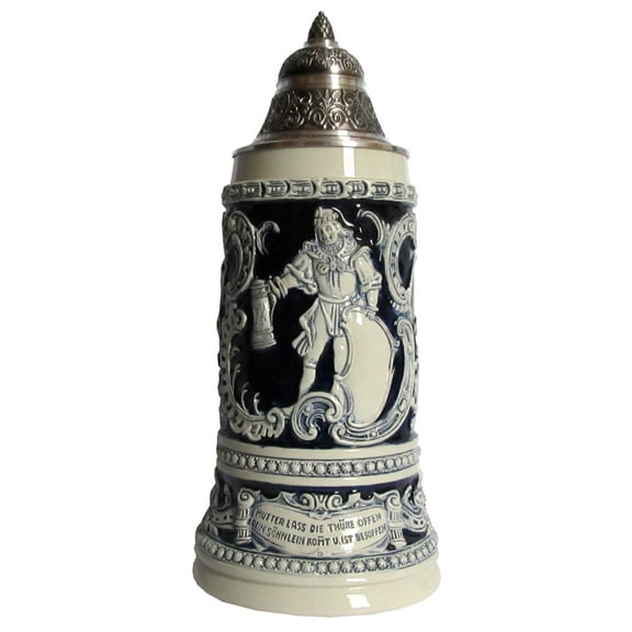 German Beer Stein drunken son Stein 0.75 liter tankard, beer mug