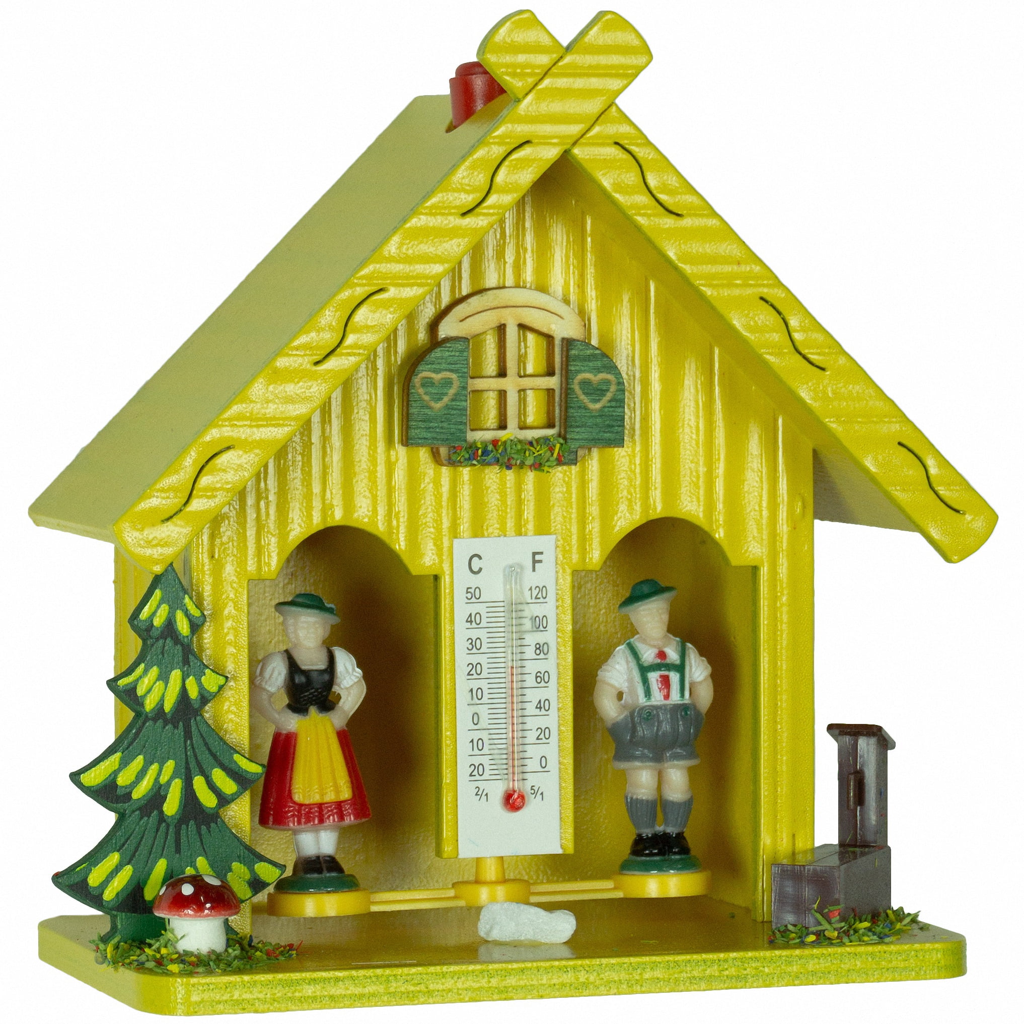 Trenkle German Black Forest Weather House - Traditional Wooden Forecast Decor