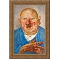 thumbnail image 1 of German Butcher 24x18 Gold Ornate Wood Framed Canvas Art by Boris Grigoriev, 1 of 2