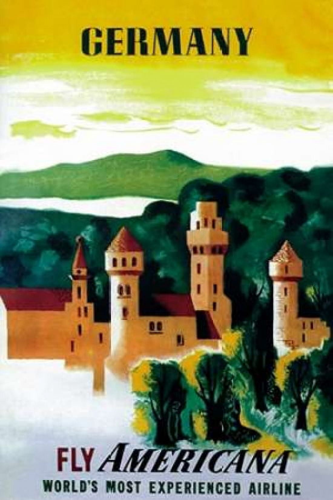 German Castle Canvas Art - Unknown (12 x 18)