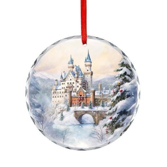 German Castle Xmas Ornament Gift Exchange Present Ideas Collectible Souvenir Holiday Ornaments