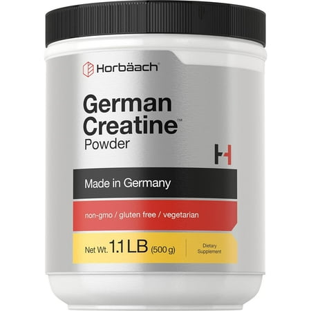 German Creatine Powder 500g | Made in Germany with Creapure for Men and Women | by Horbaach