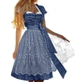 thumbnail image 1 of German Dirndl Dress Plus Size Midi Carnival Traditional Bavarian Oktoberfest Fancy Dress Women, 1 of 9