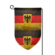 German Eagle Flag Garden Flag Double Sided Small Flag Yard Home Decorative Flags Banner 12.5 x 18 Inch Fillet