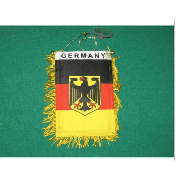 German Eagle MINI BANNER FLAG GREAT FOR CAR & HOME WINDOW MIRROR HANGING 2 SIDED
