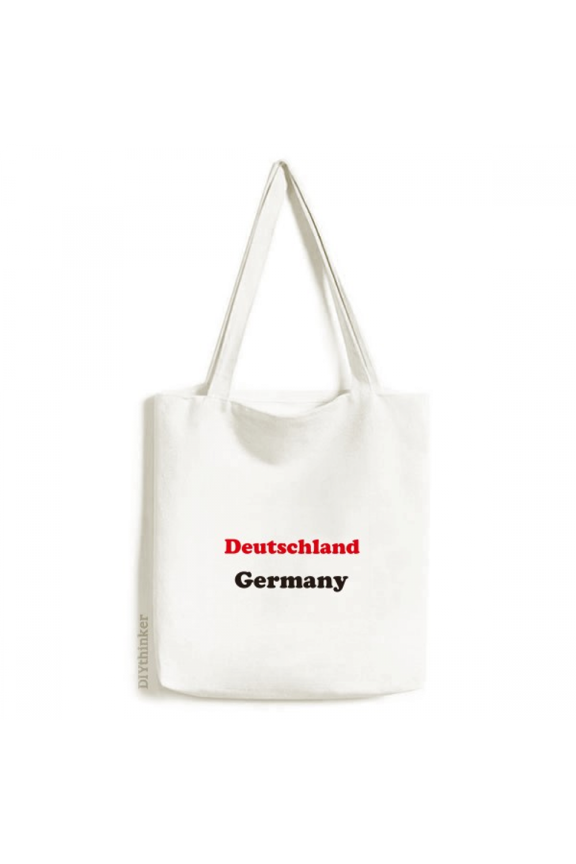 German English Flag Sign Represent Text Tote Canvas Bag Shopping Satchel Casual Handbag