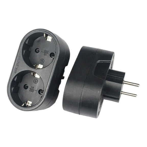German European Compatible Plug Socket Adapter Universal Power For Kitchen Appliances And International Travel Use With 250V 16A Rating