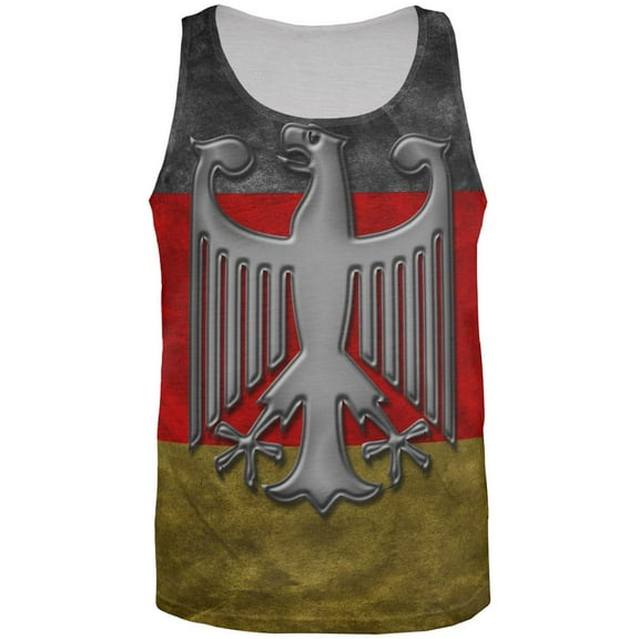 German Flag Eagle Crest All Over Mens Tank Top Multi X-LG
