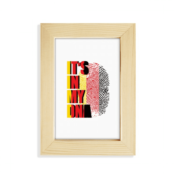 German Flag Fingerprint Gene Desktop Display Photo Frame Picture Art Painting 5x7 inch