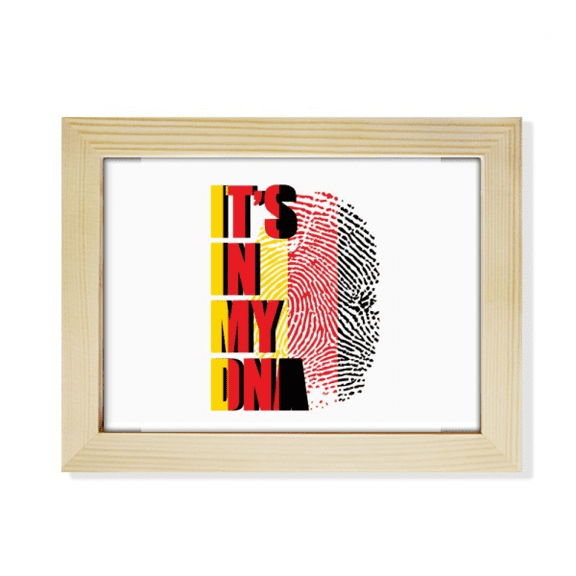 German Flag Fingerprint Gene Desktop Photo Frame Picture Art Decoration Painting 6x8 inch